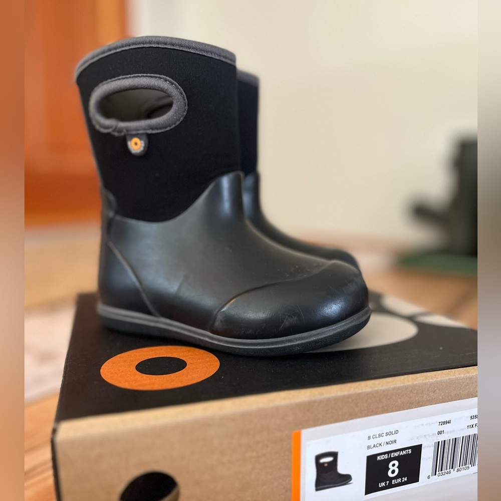 Bogs Black Toddler Waterproof Boots
